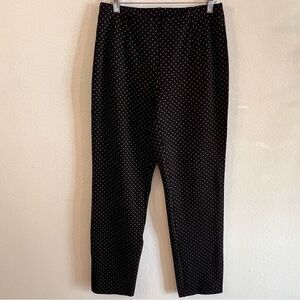 J.Jill Ankle Pants Womens Size Small Black Ponte Knit Slim Leg Pull-on